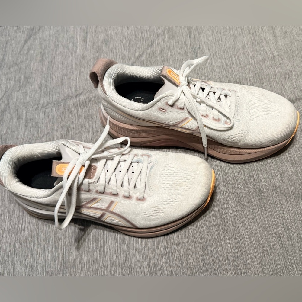 ASICS Women’s White and Mauve Athletic Shoes